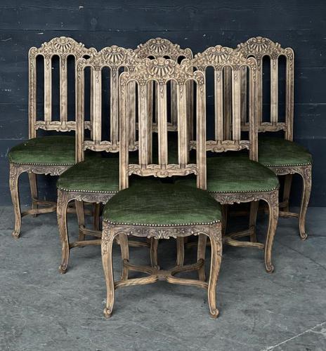 Set of 6 French Oak Farmhouse Dining Chairs (1 of 10)