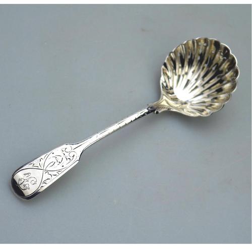 Solid Silver Engraved Sifter Ladle by Robert Stebbings c.1902 (1 of 5) Solid Silver Engraved Sifter Ladle by Robert Stebbings c.1902 (1 of 5)