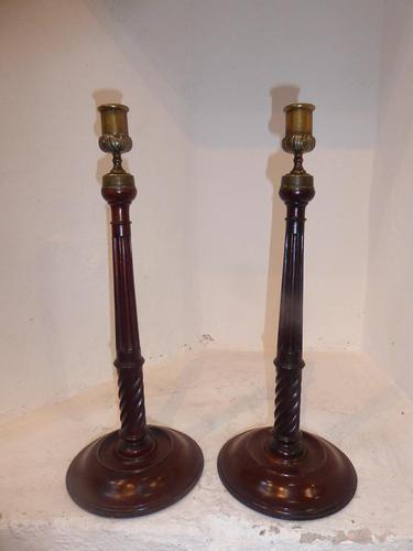Pair of Georgian Style Candlesticks (1 of 5) Pair of Georgian Style Candlesticks (1 of 5)