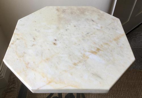 Cast Iron and Marble Victorian Garden Table (1 of 2) Cast Iron and Marble Victorian Garden Table (1 of 2)
