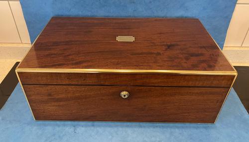 Georgian Brassbound Mahogany Writing Slope (1 of 16) Georgian Brassbound Mahogany Writing Slope (1 of 16)