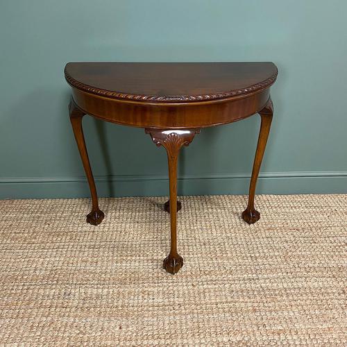Stunning Edwardian Walnut Antique Card Table / Side Table (1 of 8) Stunning Edwardian Walnut Antique Card Table / Side Table (1 of 8)