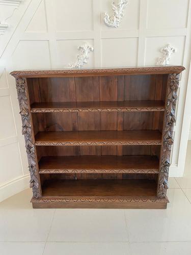 Antique Victorian Quality Carved Oak Open Bookcase (1 of 11) Antique Victorian Quality Carved Oak Open Bookcase (1 of 11)