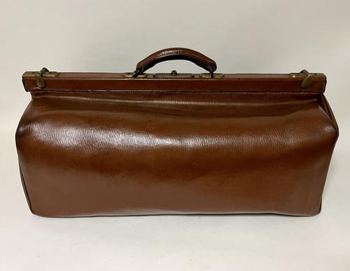 Large Antique Leather Gladstone Bag (1 of 16)