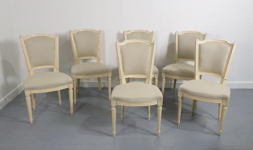 Fabulous Set of Six French Painted Dining Chairs (1 of 9)