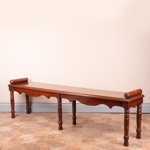 Large Late Victorian Mahogany Hall Bench Window Seat (1 of 11) Large Late Victorian Mahogany Hall Bench Window Seat (1 of 11)