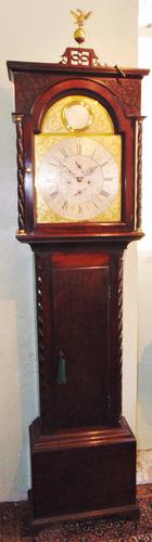 Georgian Scottish Cuban Mahogany Longcase Clock (1 of 10)