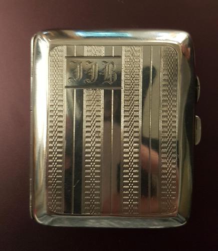 Antique Sterling Silver Cigarette Case - 1932 (1 of 4)