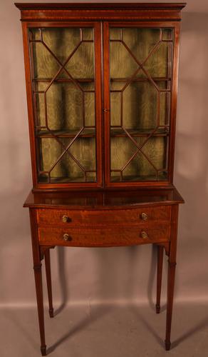 A Late Victorian Salon Cabinet Satinwood (1 of 8)