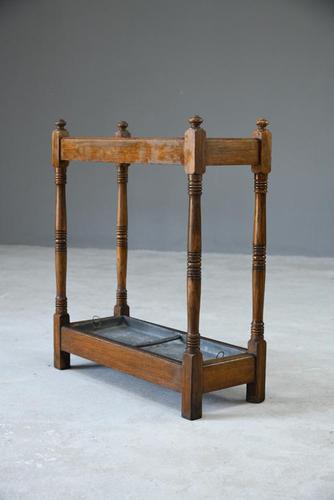 Early 20th Century Oak Stick Stand (1 of 12)