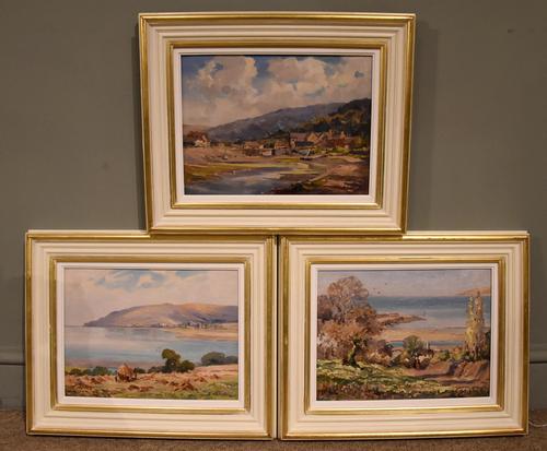 Oil painting by Alec Caruthers Gould "Porlock"" (1 of 11) Oil painting by Alec Caruthers Gould "Porlock"" (1 of 11)