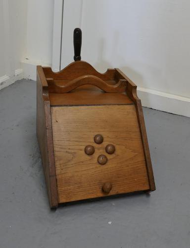 Victorian Golden Ash Coal Box with Liner & Shovel (1 of 6) Victorian Golden Ash Coal Box with Liner & Shovel (1 of 6)