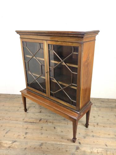 Mahogany Glazed Bookcase or Display Cabinet (1 of 12)