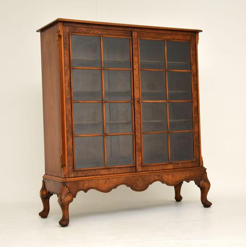 Antique Burr Walnut Bookcase (1 of 12)