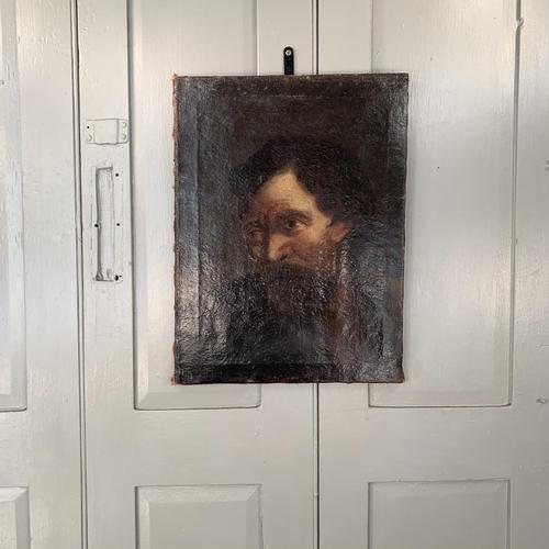 Antique Georgian oil painting portrait of dark haired bearded gentleman (1 of 11) Antique Georgian oil painting portrait of dark haired bearded gentleman (1 of 11)