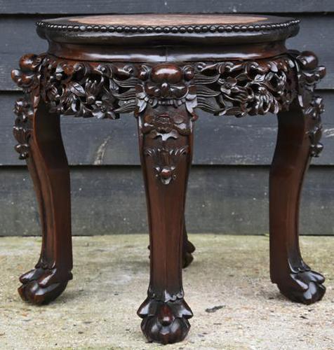 Excellent Quality 19th Century Chinese Rosewood Jardiniere / Plant Stand / Low Table (1 of 7) Excellent Quality 19th Century Chinese Rosewood Jardiniere / Plant Stand / Low Table (1 of 7)
