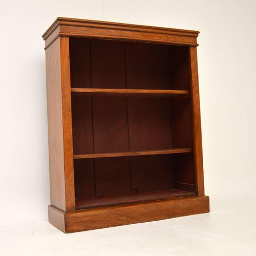 Antique Victorian Walnut Open  Bookcase (1 of 8)