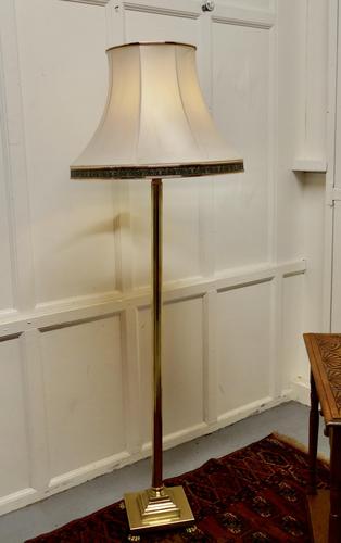 Corinthian Column Brass Floor Lamp (1 of 6)