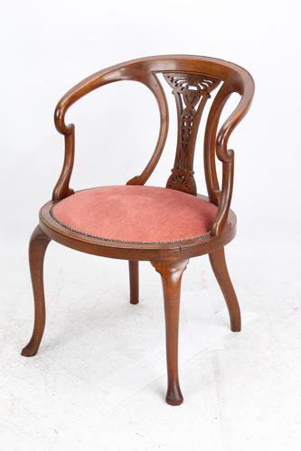 Edwardian Mahogany Tub Chair (1 of 13)