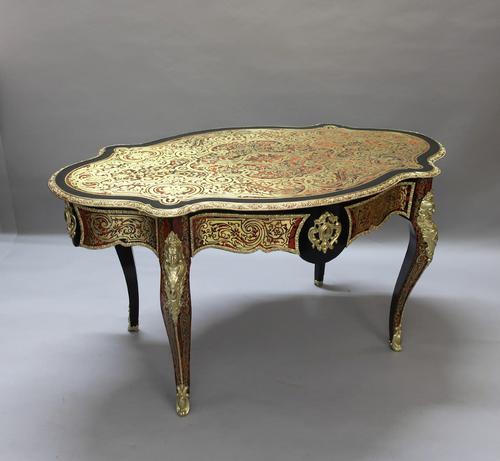 French Napoleon III Louis XV Style Boulle Writing or Centre Table (1 of 16) French Napoleon III Louis XV Style Boulle Writing or Centre Table (1 of 16)