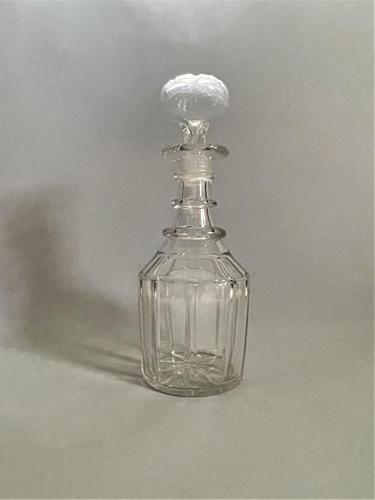 Early Victorian Panel Cut Decanter (1 of 6)