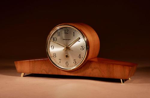 1960s Design Kieninger German Walnut and Brass Mantel Clock (1 of 9) 1960s Design Kieninger German Walnut and Brass Mantel Clock (1 of 9)