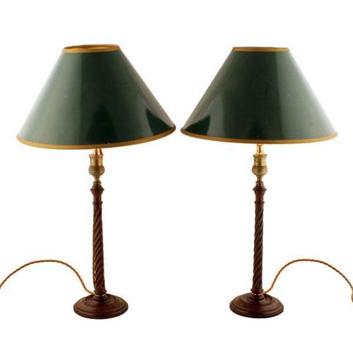 Pair of Georgian Candlestick Lamps (1 of 8) Pair of Georgian Candlestick Lamps (1 of 8)