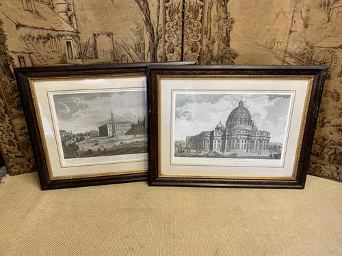 Large Pair of 19th Century Framed Engravings of Vatican Scenes (1 of 7) Large Pair of 19th Century Framed Engravings of Vatican Scenes (1 of 7)