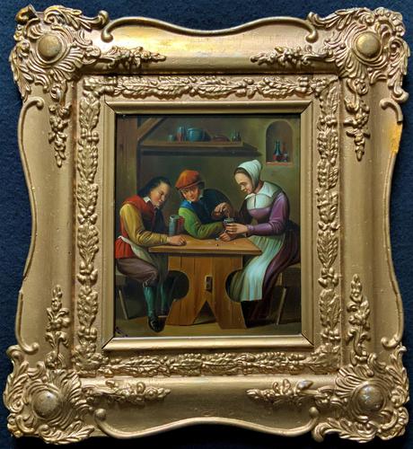 Early 19th Century Dutch School Drinking in a Tavern Oil on Panel Portrait Painting (1 of 11) Early 19th Century Dutch School Drinking in a Tavern Oil on Panel Portrait Painting (1 of 11)
