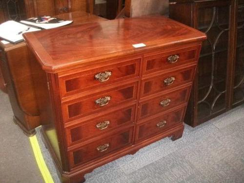 Flamed Mahogany 2 Door Cupboard (1 of 2) Flamed Mahogany 2 Door Cupboard (1 of 2)