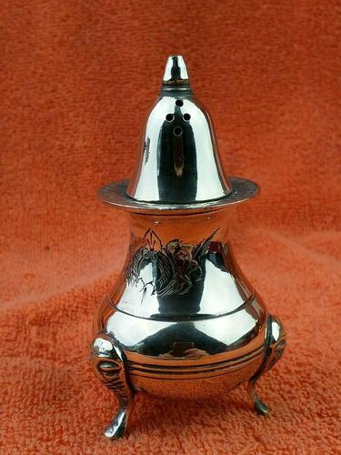 Antique Silver Plate Art Nouveau Salt Shaker c.1920 (1 of 10)