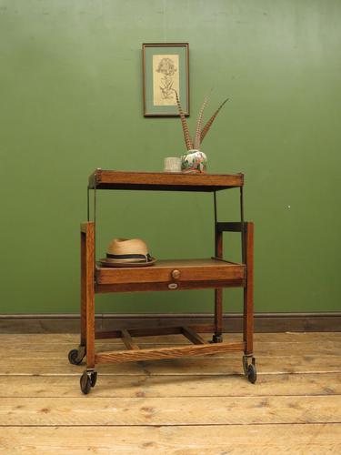 Vintage Metamorphic Oak Tea Trolley Table by Besway (1 of 18)