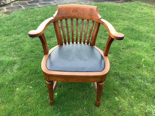 Oak Edwardian Desk Chair (1 of 5)