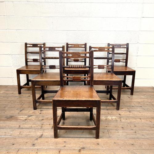 Set of Six Georgian Oak Country Chairs (1 of 10) Set of Six Georgian Oak Country Chairs (1 of 10)