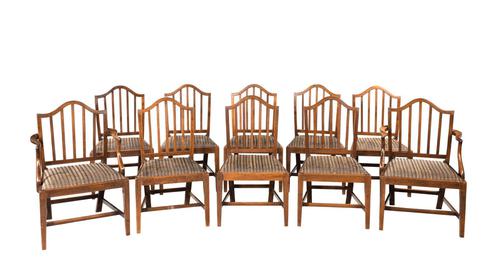 Set of Ten George III Period Mahogany Chairs (1 of 7) Set of Ten George III Period Mahogany Chairs (1 of 7)