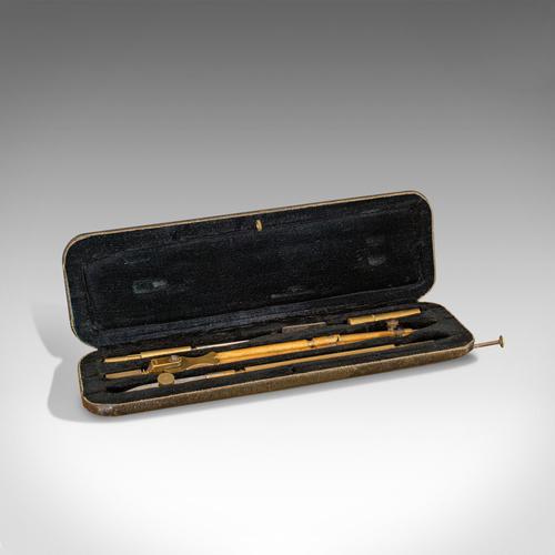 Small Antique Cartographer's Tool Set, German, Draughtsman's Instrument, Riefler (1 of 10)