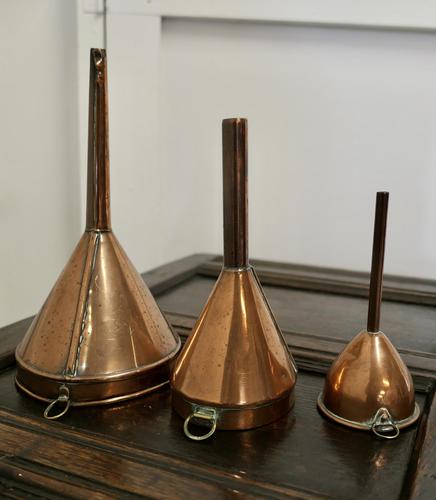 19th Century Copper Ale & Wine Funnel Set (1 of 5) 19th Century Copper Ale & Wine Funnel Set (1 of 5)