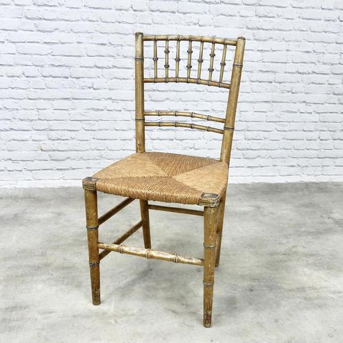 Regency Faux Bamboo Side Chair (1 of 6)