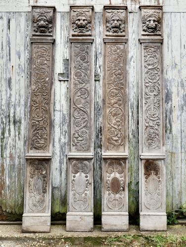 Set of 4, 8ft Tall 18th Century Carved Oak Wall Panels (1 of 10) Set of 4, 8ft Tall 18th Century Carved Oak Wall Panels (1 of 10)