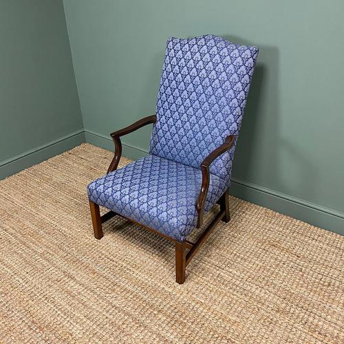 19th Century Antique Upholstered Armchair (1 of 5) 19th Century Antique Upholstered Armchair (1 of 5)
