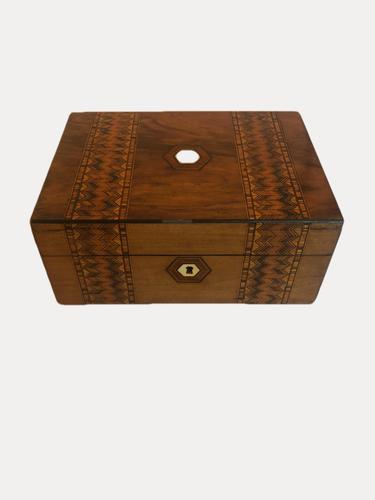 Antique Victorian Burr Walnut Tunbridge Ware Inlaid Work Box (1 of 8) Antique Victorian Burr Walnut Tunbridge Ware Inlaid Work Box (1 of 8)
