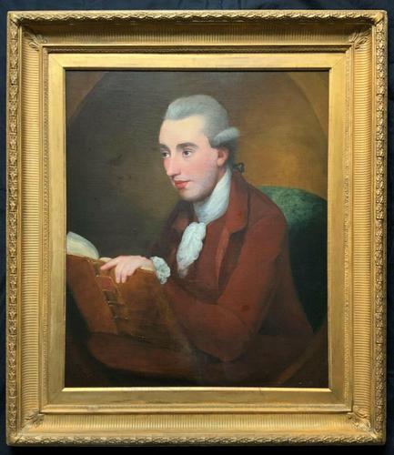 Magnificent Large Mid 18th Century Oil Portrait Painting of a Scholar Gent Reading (1 of 12) Magnificent Large Mid 18th Century Oil Portrait Painting of a Scholar Gent Reading (1 of 12)