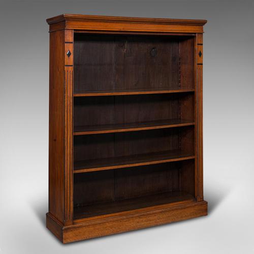 Antique Set Of Bookshelves, English, Walnut, Open Bookcase, Victorian, C.1880 (1 of 10)