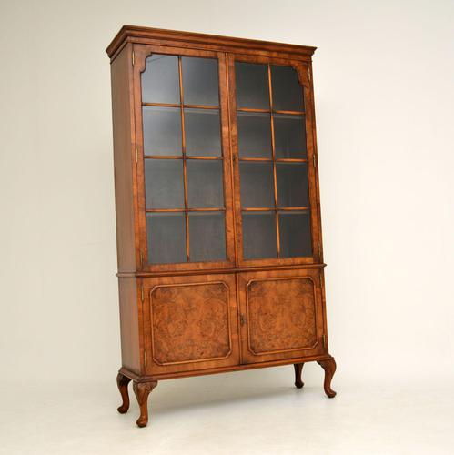 Antique Burr Walnut Bookcase (1 of 9) Antique Burr Walnut Bookcase (1 of 9)