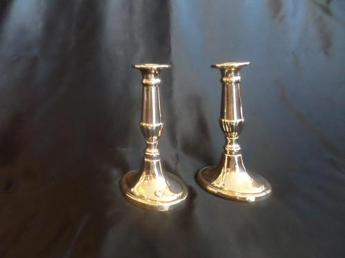 Nice Pair of Shorter Brass Candlestick of Quality Brass (1 of 6)