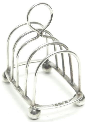 English Antique Solid Silver Toast Rack, Super Design Fresh & Clean c.1921 (1 of 4) English Antique Solid Silver Toast Rack, Super Design Fresh & Clean c.1921 (1 of 4)