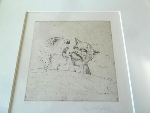 John Bellany Modern British / Scottish Etching "The Kiss" Artists Proof (1 of 5) John Bellany Modern British / Scottish Etching "The Kiss" Artists Proof (1 of 5)