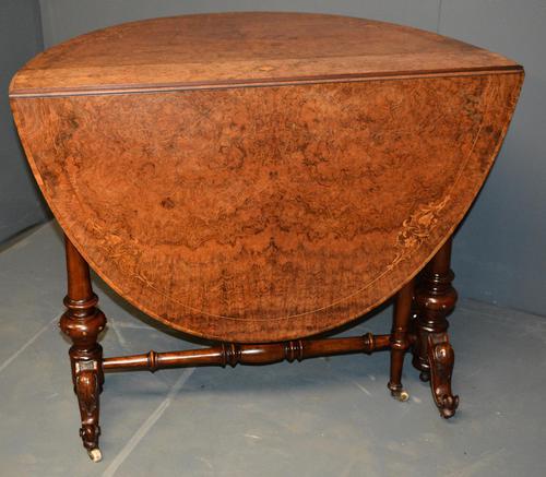 Burr Walnut Sutherland Table (1 of 11)