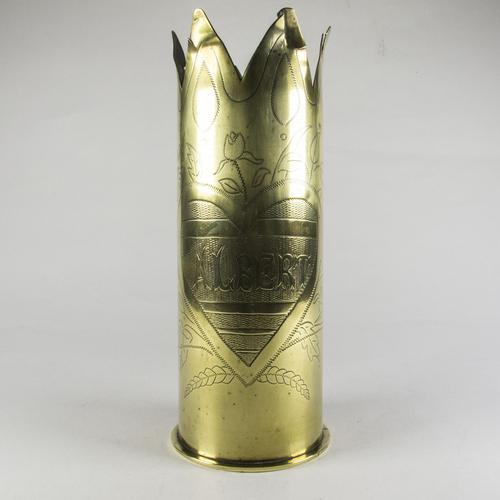 WW1 Trench Art Brass Vase (1 of 4) WW1 Trench Art Brass Vase (1 of 4)
