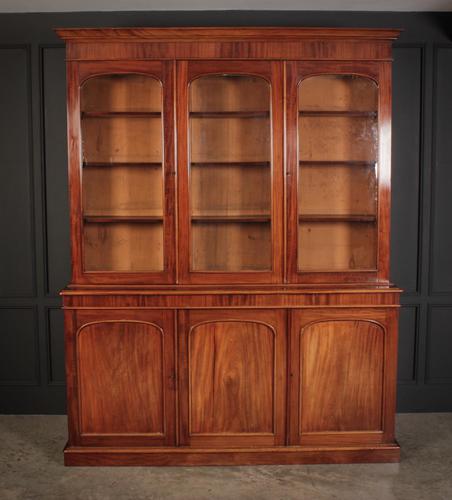 Large Victorian Mahogany Triple Bookcase (1 of 4) Large Victorian Mahogany Triple Bookcase (1 of 4)